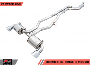 AWE TOURING EDITION EXHAUST - 2020+ A90 Supra - NON-RESONATED & Chrome