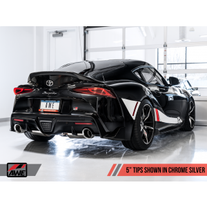 AWE TRACK EDITION EXHAUST 2020+ A90 Supra - CHROME SILVER