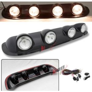 Ikon Motorsports Fit Four Clear Lens Off Road Roof Top Fog Lamps Lights Bar 4 X 4 Truck Pickup